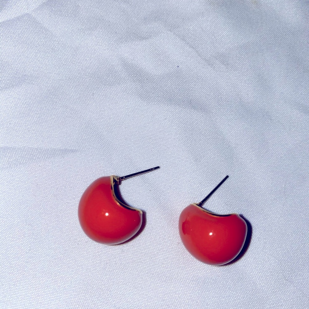 Orange earrings